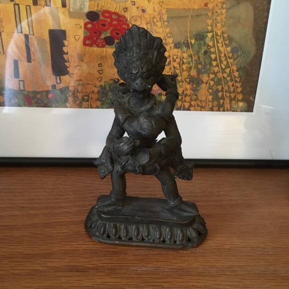 Vintage Other - Vintage Indian Deity with Consort Brass Figurine